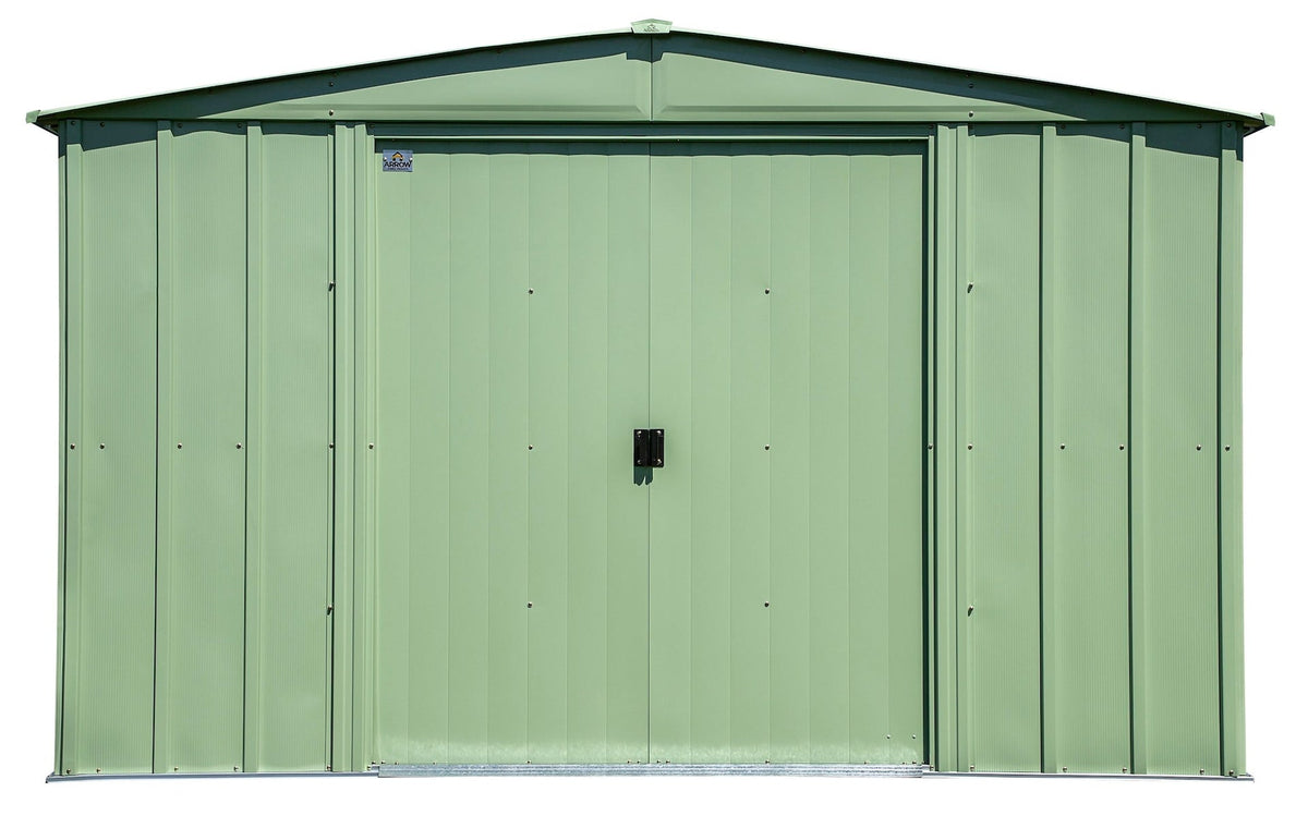 Classic Galvanized Steel Storage Shed, Sage Green, 10-ft x 8-ft Y8S6 - product image 5