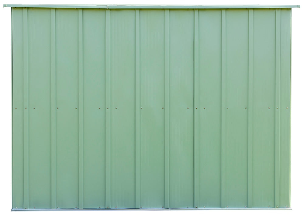 Classic Galvanized Steel Storage Shed, Sage Green, 10-ft x 8-ft Y8S6 - product image 6