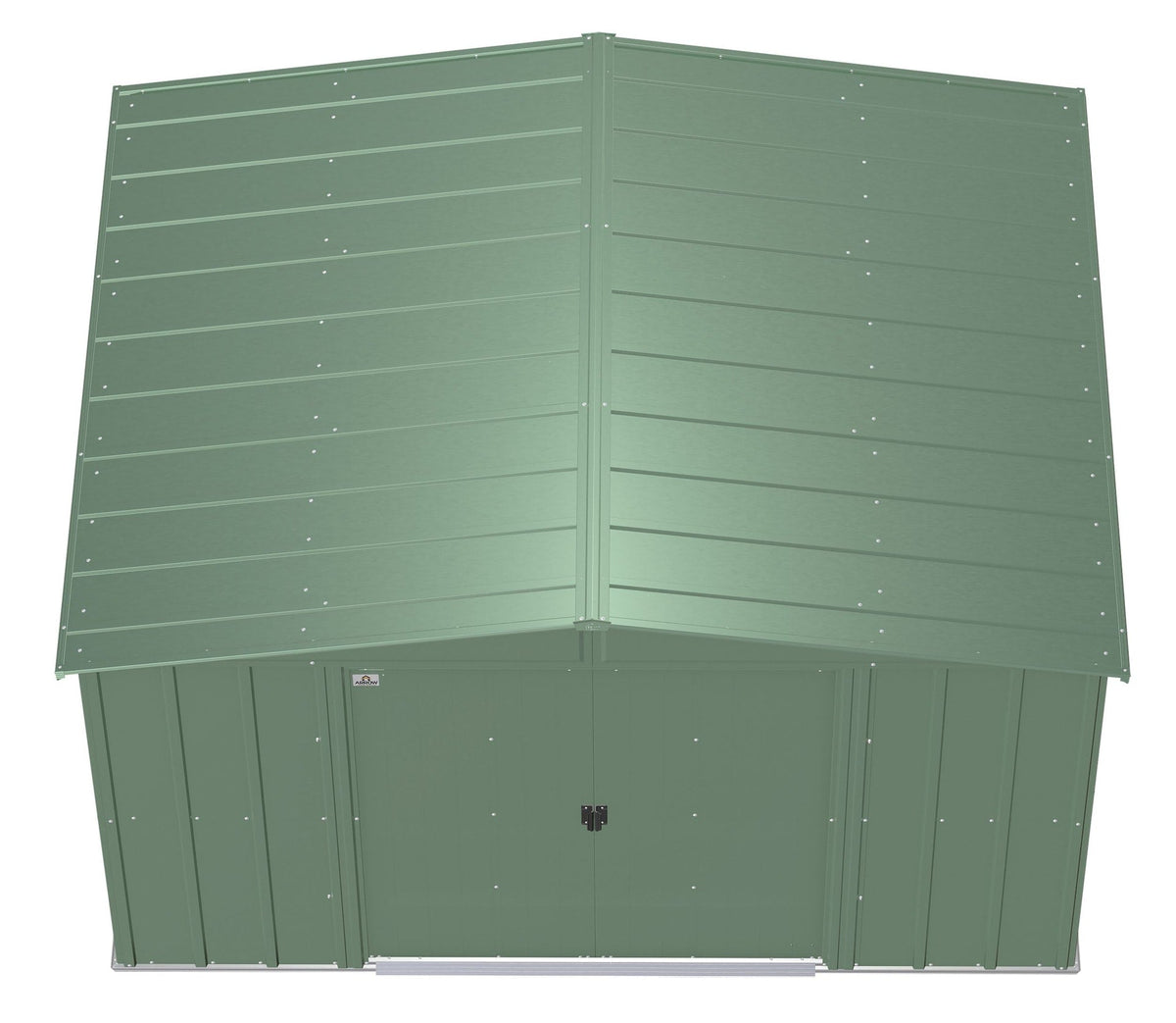 Classic Galvanized Steel Storage Shed, Sage Green, 10-ft x 8-ft Y8S6 - product image 7