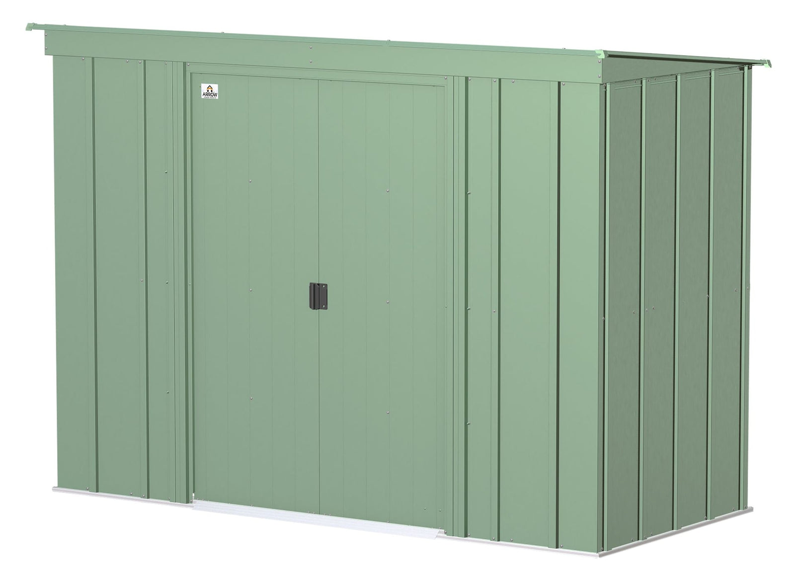 Classic Galvanized Steel Storage Shed, Sage Green, 8-ft x 4-ft T1K9 - product image 2