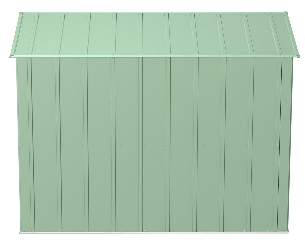 Classic Galvanized Steel Storage Shed, Sage Green, 8-ft x 4-ft T1K9 - product image 7