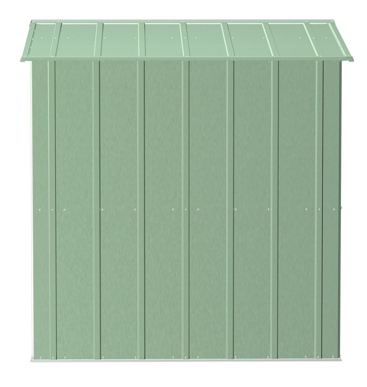 Classic Galvanized Steel Storage Shed, Sage Green, 8-ft x 6-ft B3B3 - product image 4