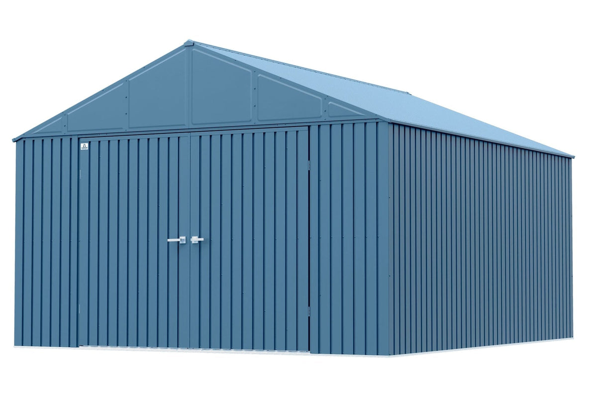 Elite 12x14-ft Blue Grey Corrosion-Resistant Steel Shed X7C2 - product image 1