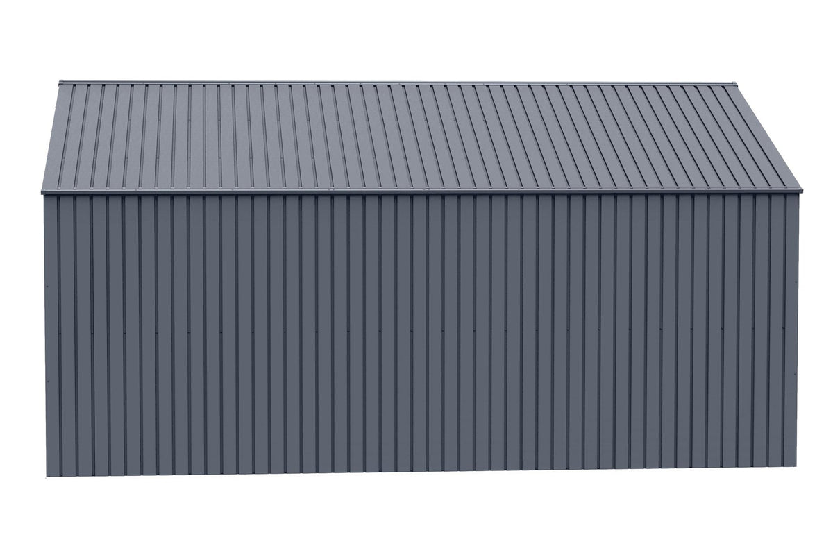 Elite 12x16-ft Anthracite Corrosion-Resistant Steel Storage Shed Y1O2 - product image 4