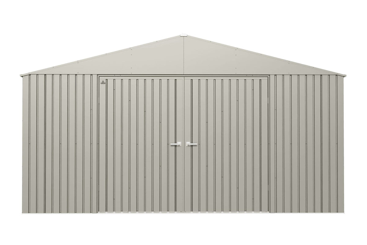Elite 14x12-ft Cool Grey Weather-Resistant Steel Shed C3V1 - product image 1
