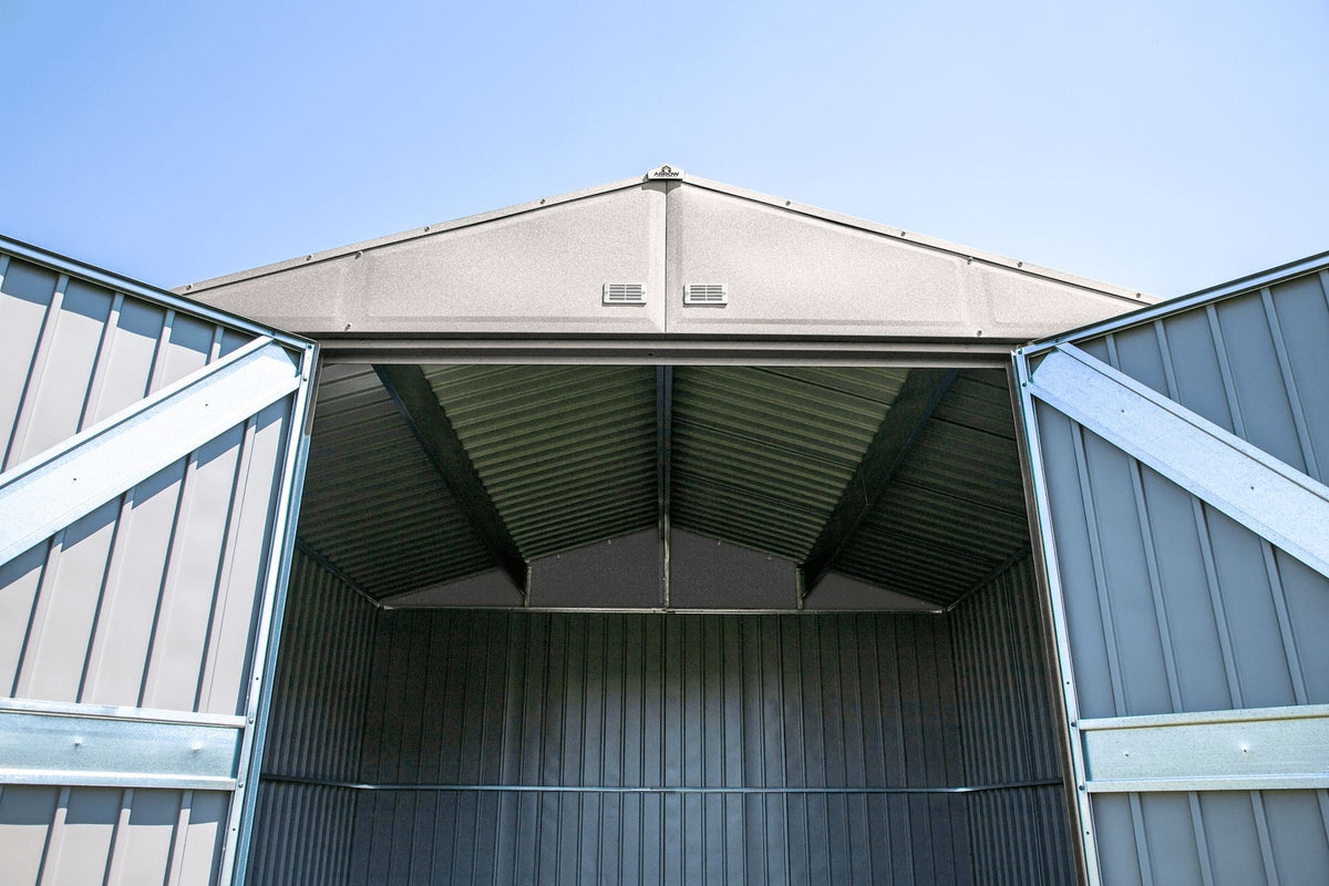 Elite 14x14-ft Cool Grey Corrosion-Resistant Steel Storage Shed T5A7 - product image 8