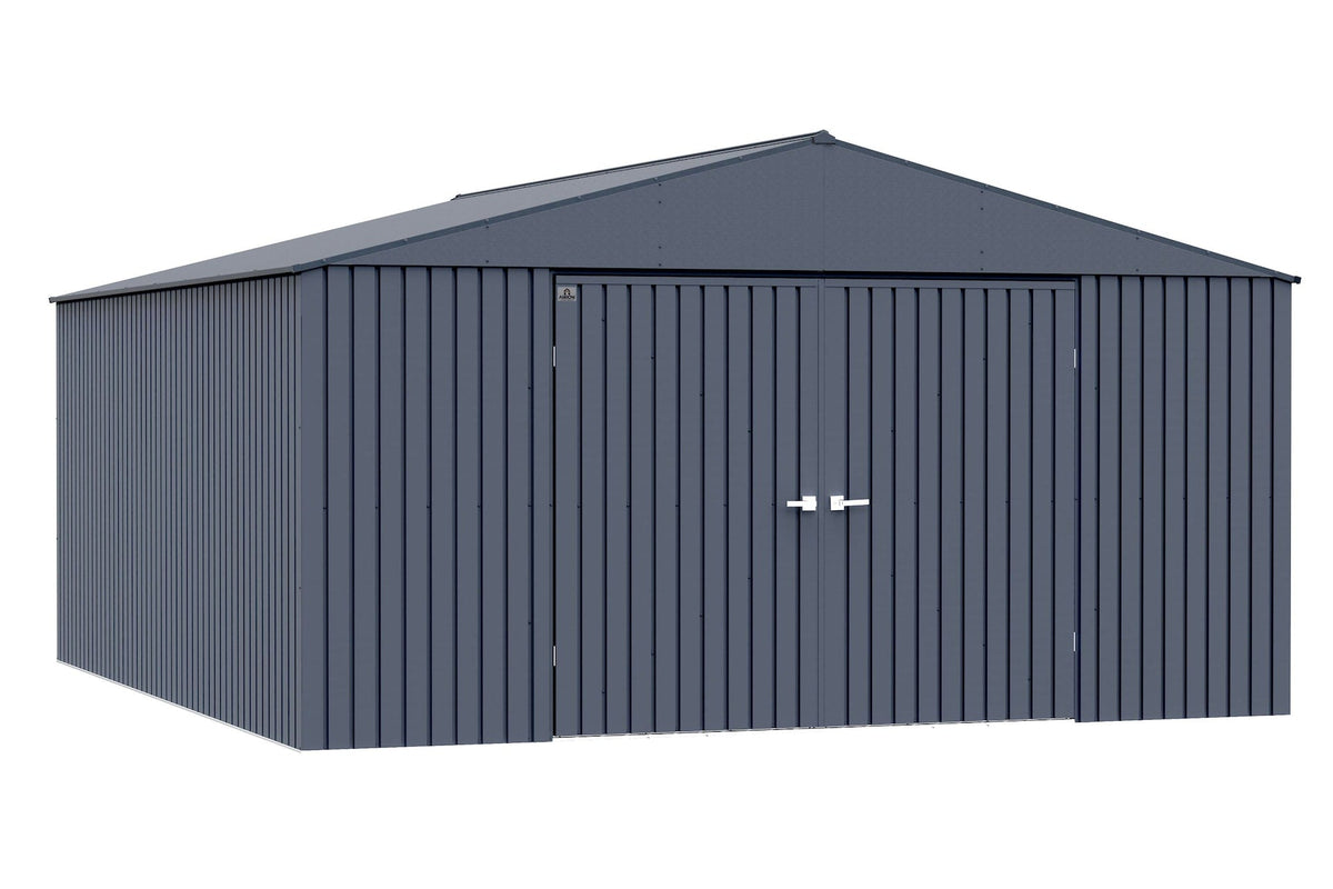Elite 14x16-ft Anthracite Steel Storage Shed K8Z1 - product image 4