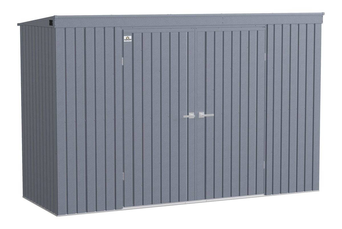 Elite Steel Storage Shed with Pent Roof, Anthracite, 10-ft x 4-ft U6Q0 - product image 1