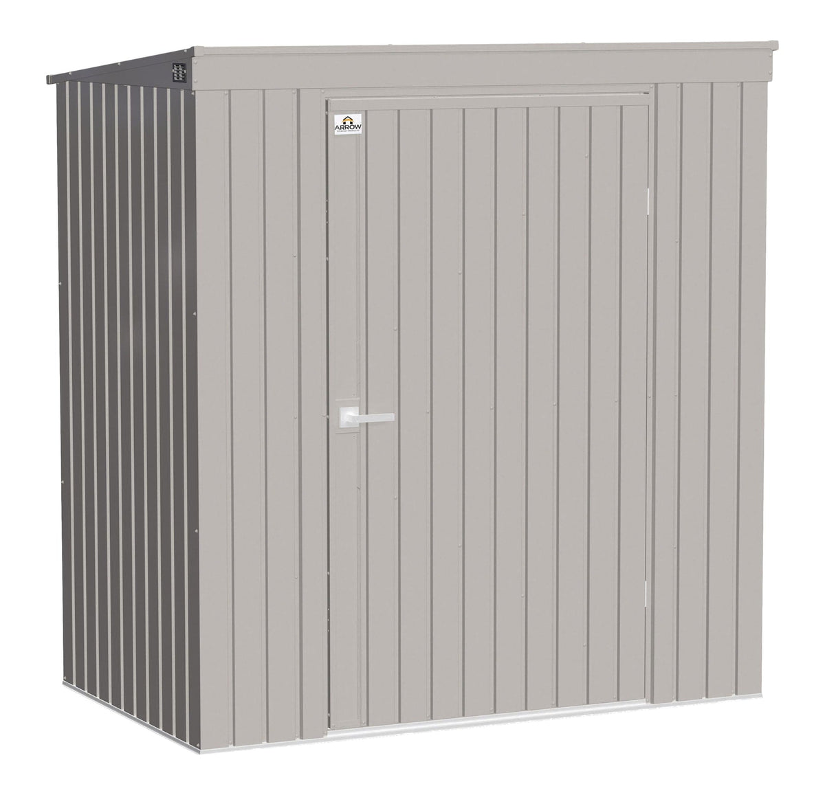 Elite Steel Storage Shed with Pent Roof, Cool Grey, 6-ft x 4-ft G8O4 - product image 1