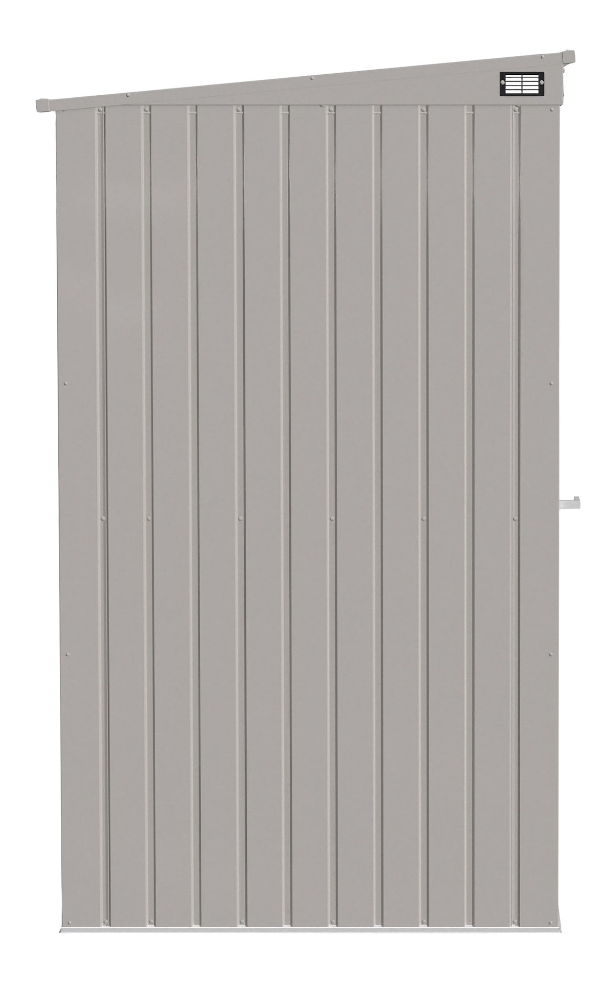 Elite Steel Storage Shed with Pent Roof, Cool Grey, 6-ft x 4-ft G8O4 - product image 4
