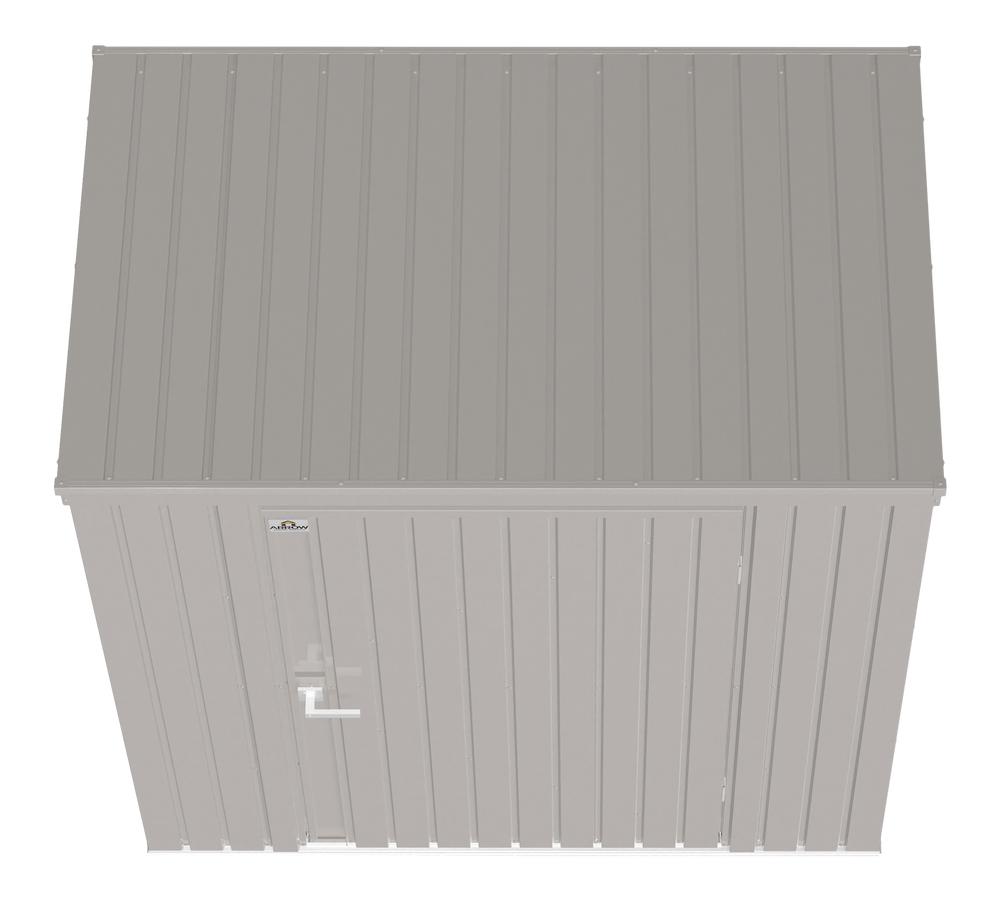 Elite Steel Storage Shed with Pent Roof, Cool Grey, 6-ft x 4-ft G8O4 - product image 5