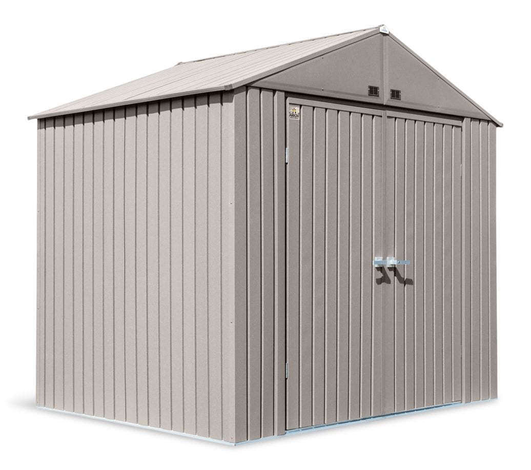 Elite Steel Storage Shed with Pent Roof, Cool Grey, 8-ft x 6-ft W9C5 - product image 1