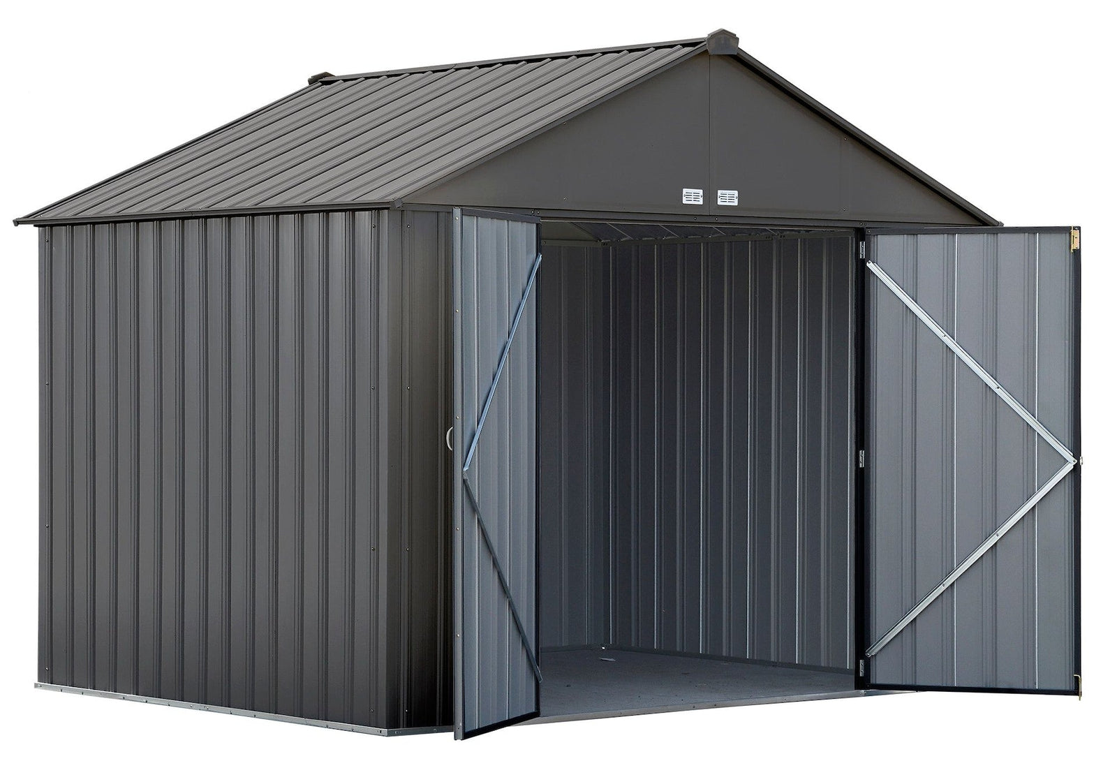 EZEE Galvanized Steel Storage Shed, Charcoal, 10-ft x 8-ft X8C1 - product image 4