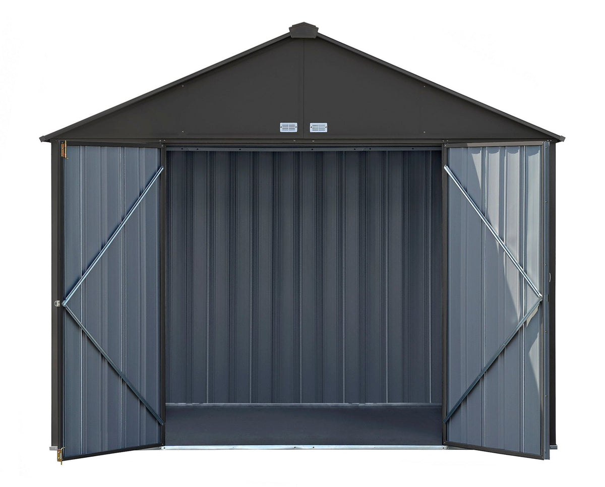 EZEE Galvanized Steel Storage Shed, Charcoal, 10-ft x 8-ft X8C1 - product image 5