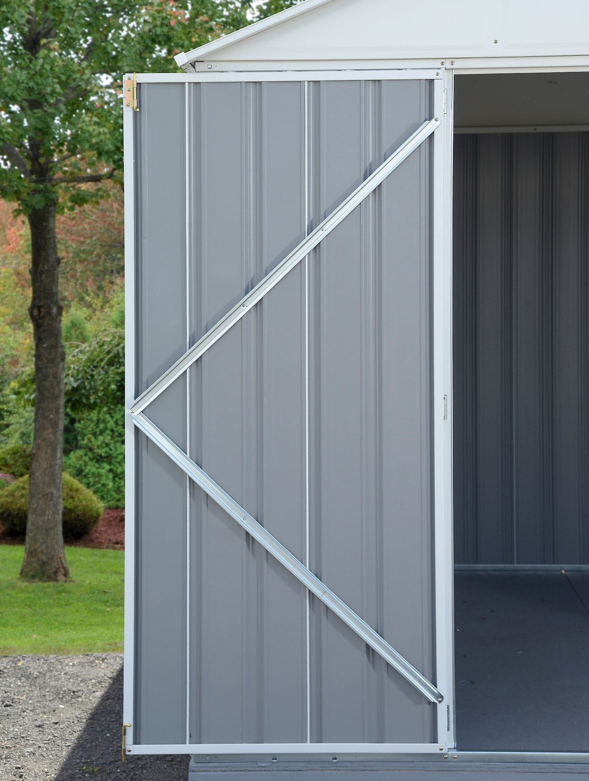 EZEE Galvanized Steel Storage Shed, Charcoal, 10-ft x 8-ft X8C1 - product image 6
