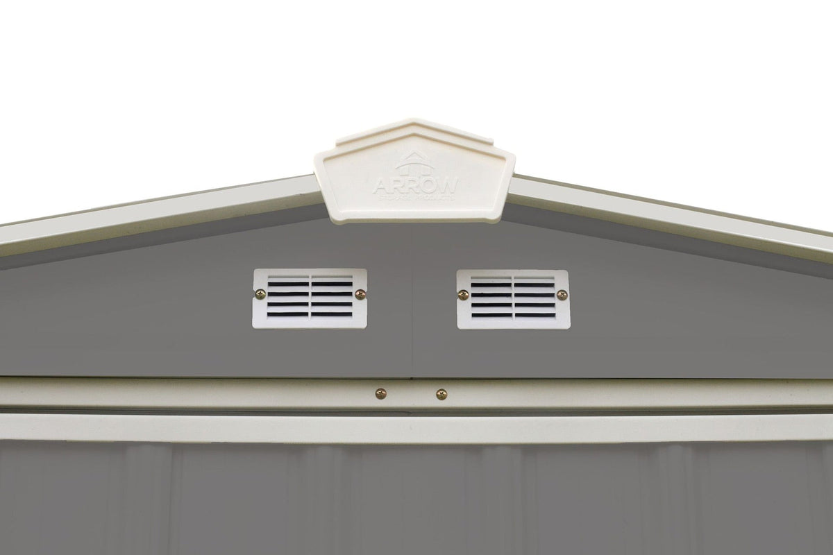 EZEE Galvanized Steel Storage Shed with Low Gable Roof, Charcoal/Cream, 6-ft x 5-ft K8U1 - product image 3