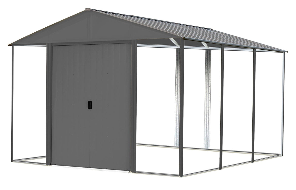 Ironwood Steel Hybrid Shed Kit, Anthracite, 10-ft x 12-ft E3Y8 - product image 1