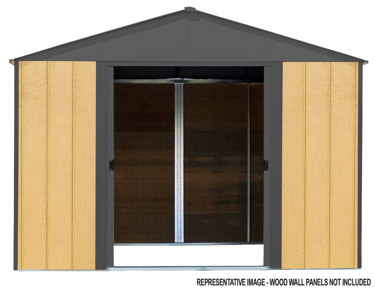 Ironwood Steel Hybrid Shed Kit, Anthracite, 10-ft x 8-ft E9L6 - product image 3
