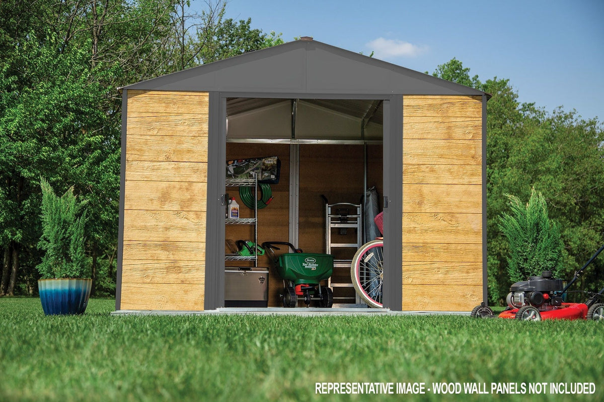 Ironwood Steel Hybrid Shed Kit, Anthracite, 8-ft x 8-ft G8H0 - product image 3