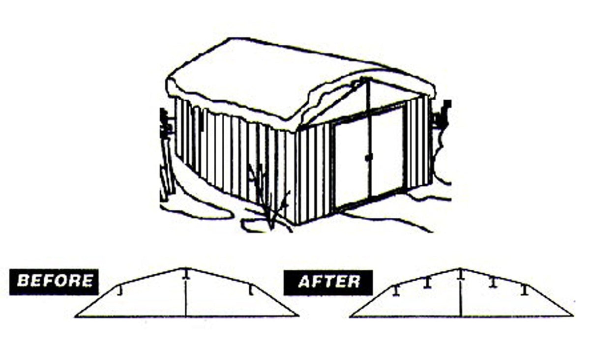 Roof Strengthening Kit for 6x5-ft and 8x6-ft Sheds P0X9 - product image 2