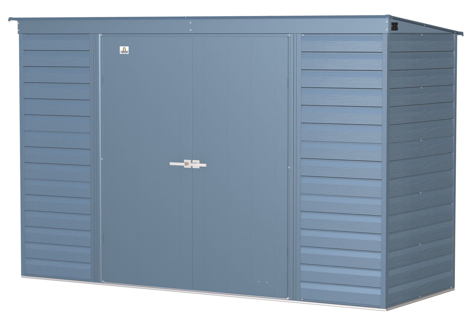 Select Galvanized Steel Storage Shed, Blue Grey, 10-ft x 4-ft O3M8 - product image 2