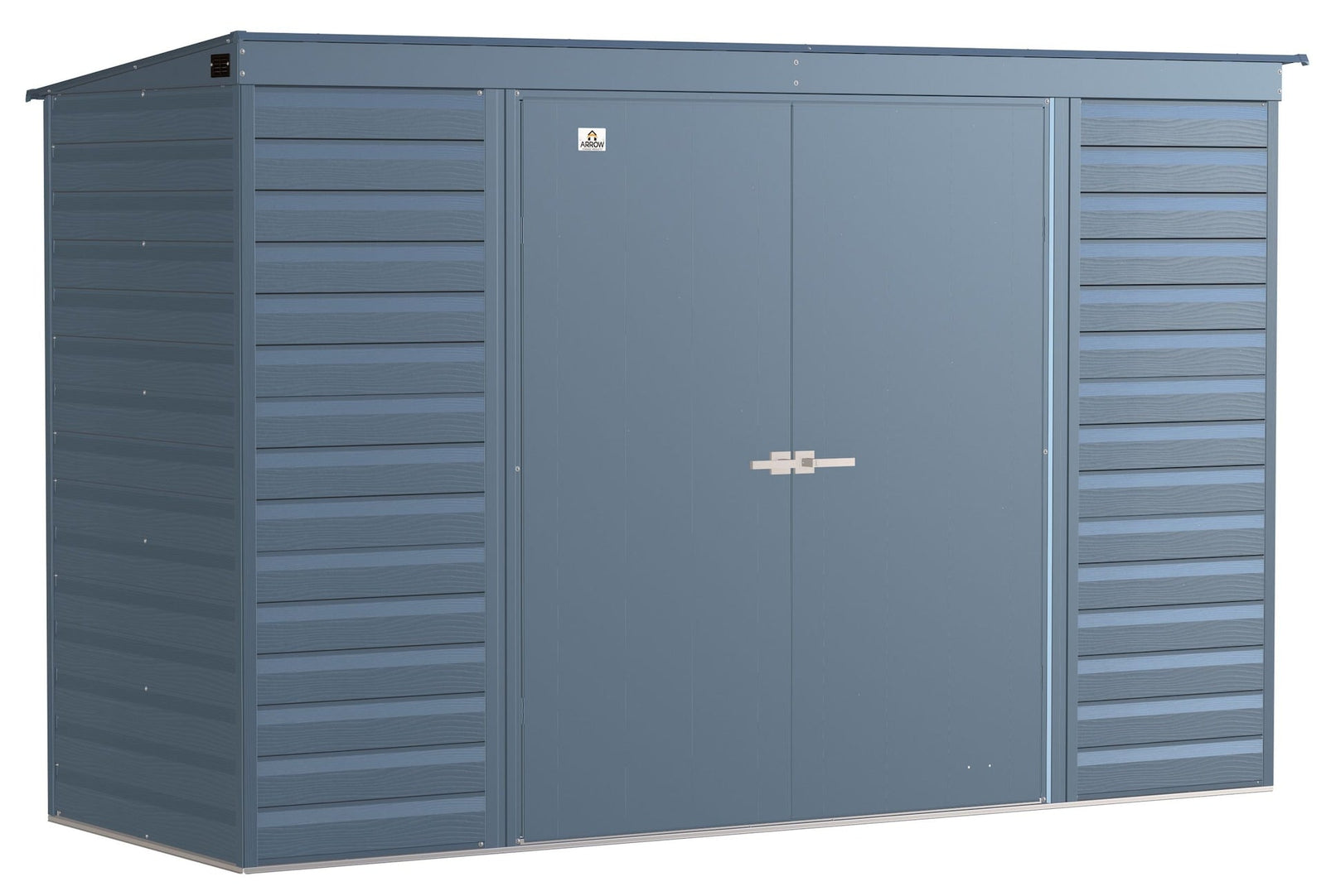 Select Galvanized Steel Storage Shed, Blue Grey, 10-ft x 4-ft O3M8 - product image 4