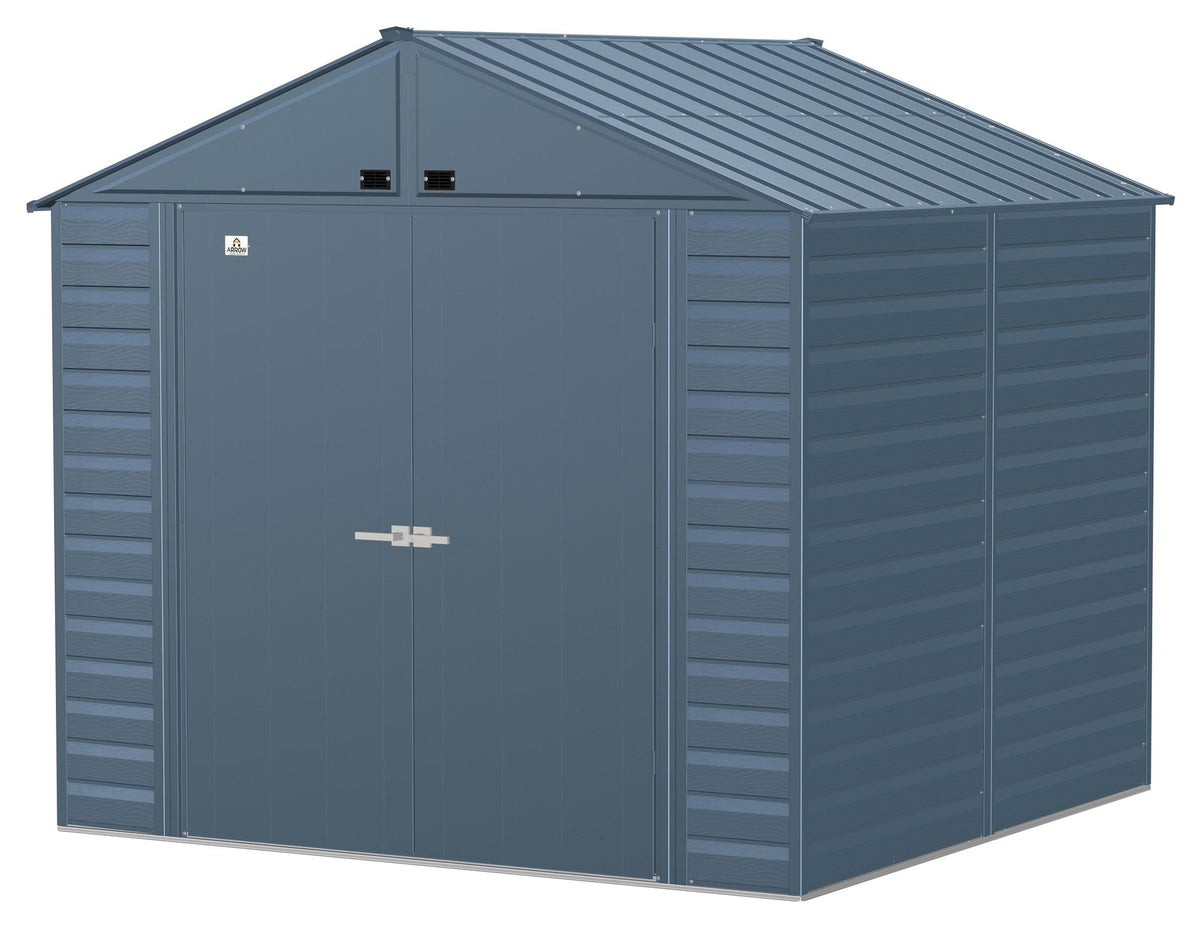 Select Galvanized Steel Storage Shed, Blue Grey, 8-ft x 8-ft X5Z0 - product image 1
