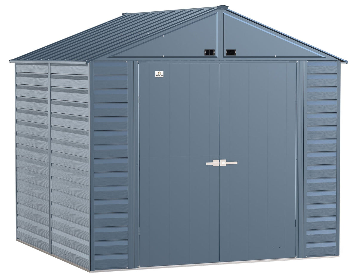Select Galvanized Steel Storage Shed, Blue Grey, 8-ft x 8-ft X5Z0 - product image 4