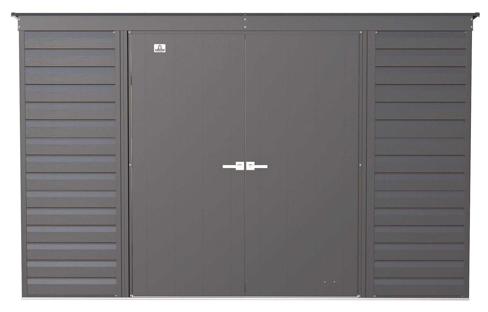Select Galvanized Steel Storage Shed, Charcoal, 10-ft x 4-ft B6Z5 - product image 3