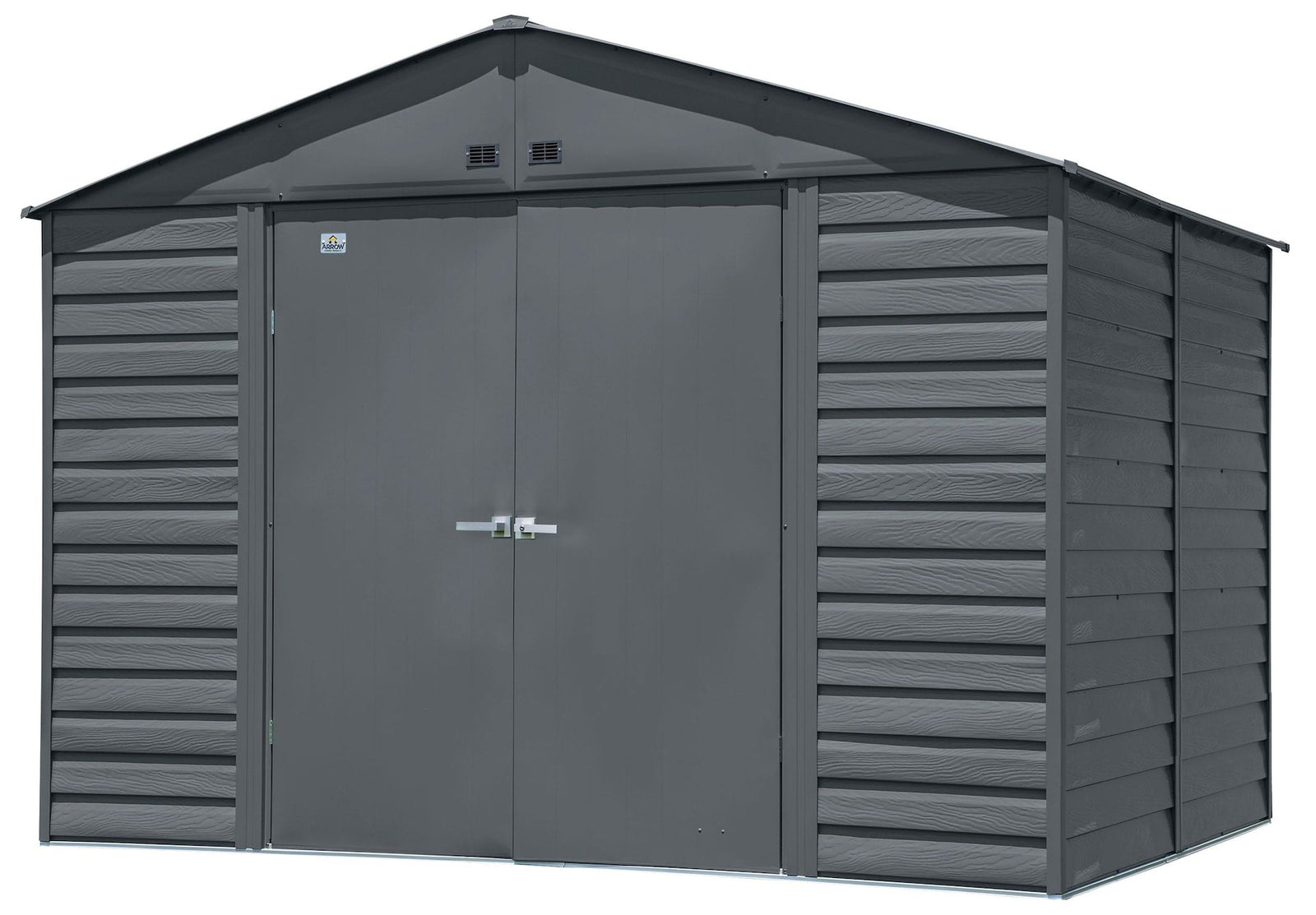 Select Galvanized Steel Storage Shed, Charcoal, 10-ft x 8-ft V0O9 - product image 3