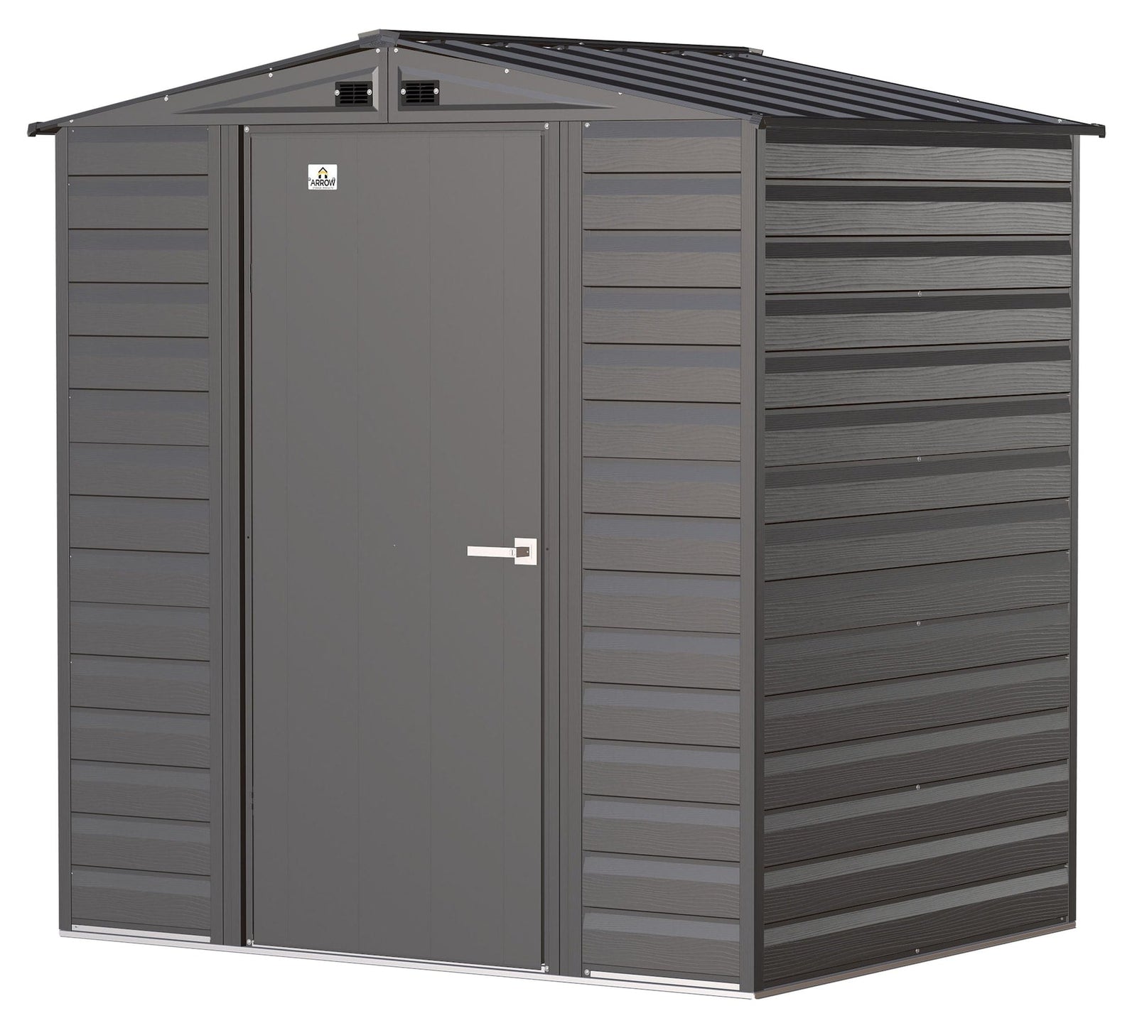 Select Galvanized Steel Storage Shed, Charcoal, 6-ft x 5-ft R6R8 - product image 2