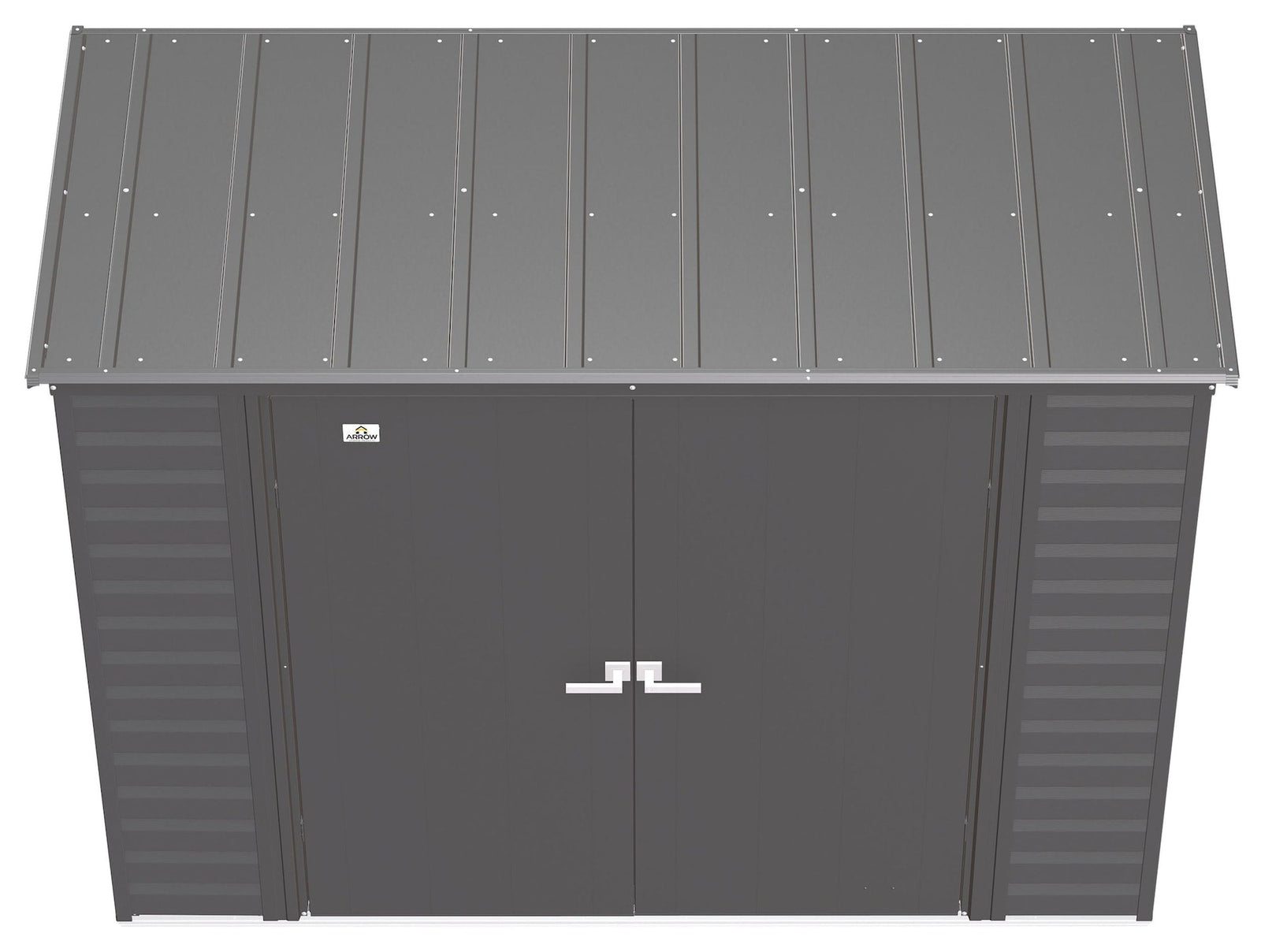 Select Galvanized Steel Storage Shed, Charcoal, 8-ft x 4-ft E3B7 - product image 6
