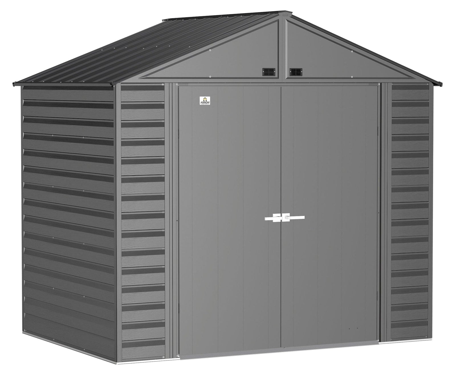 Select Galvanized Steel Storage Shed, Charcoal, 8-ft x 6-ft X0F3 - product image 1