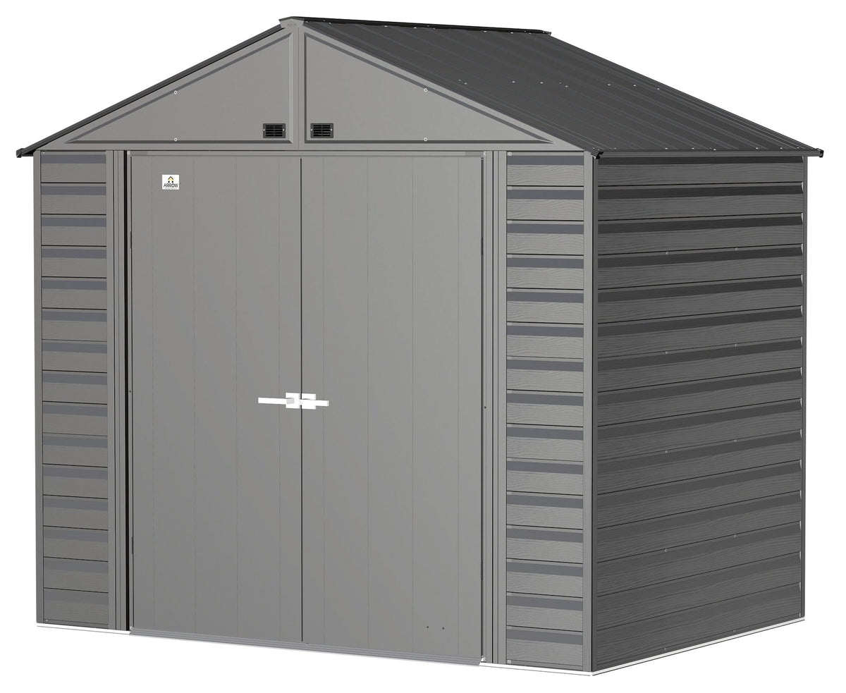 Select Galvanized Steel Storage Shed, Charcoal, 8-ft x 6-ft C6Q8 - product image 2
