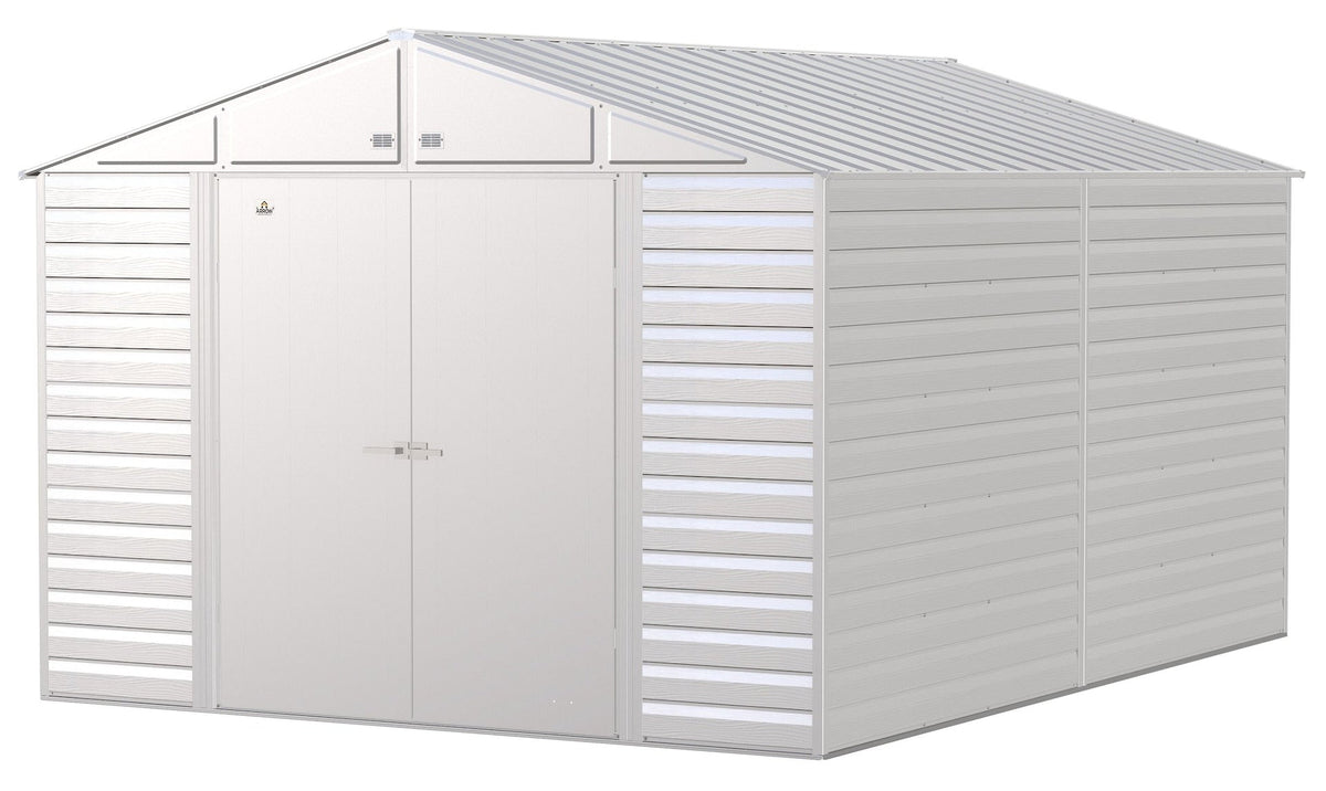 Select Galvanized Steel Storage Shed, Flute Grey, 10-ft x 14-ft O5X4 - product image 1