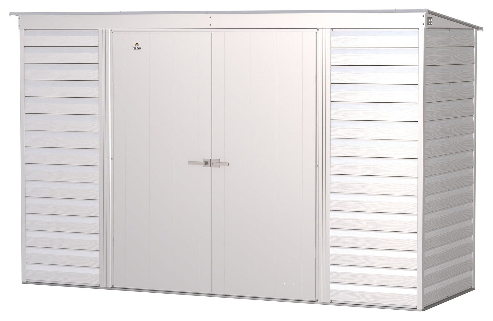 Select Galvanized Steel Storage Shed, Flute Grey, 10-ft x 4-ft G0C3 - product image 1