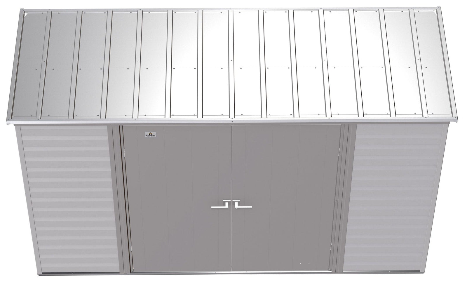 Select Galvanized Steel Storage Shed, Flute Grey, 10-ft x 4-ft U8W8 - product image 6