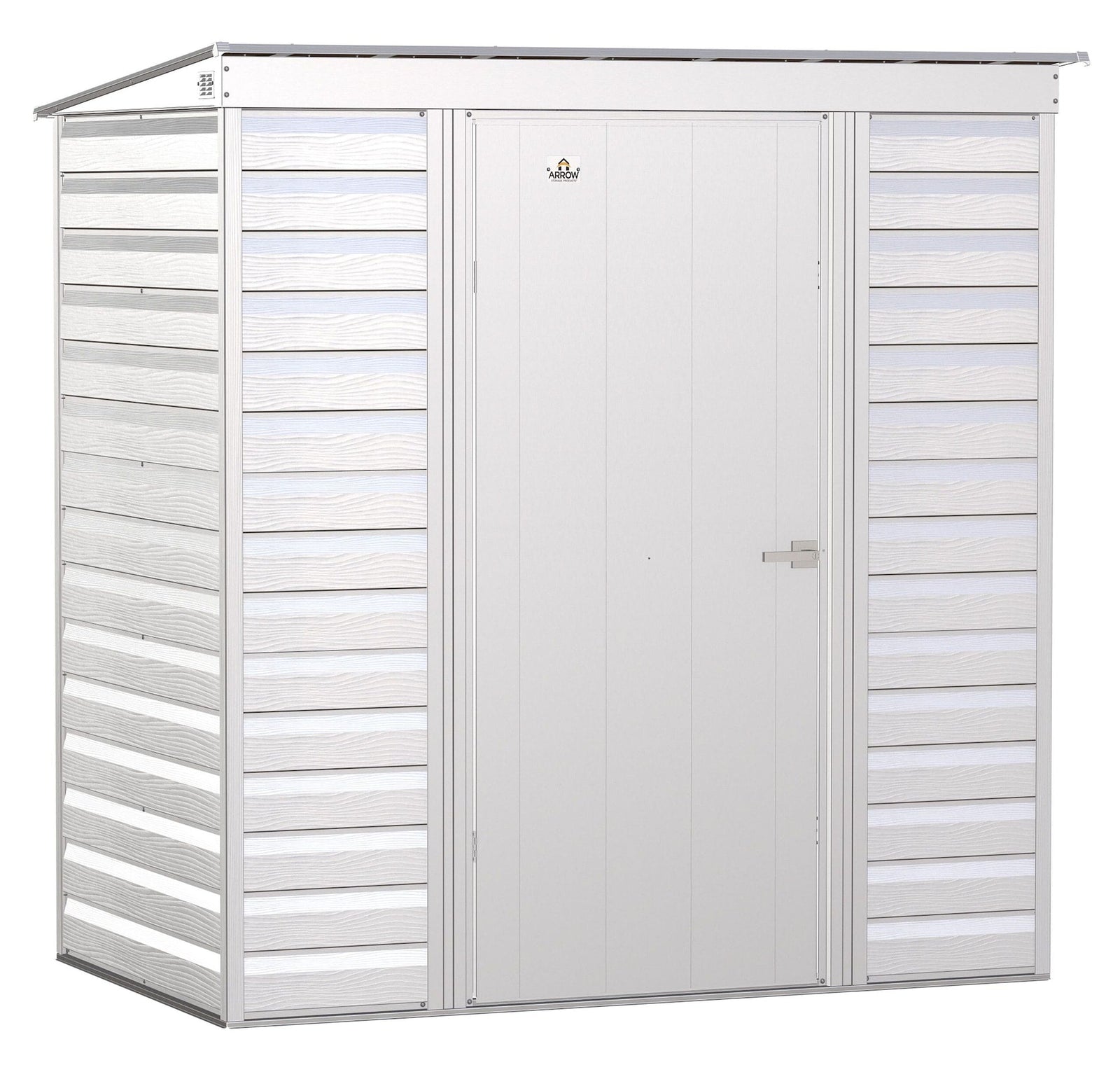 Select Galvanized Steel Storage Shed, Flute Grey, 6-ft x 4-ft E1O6 - product image 1