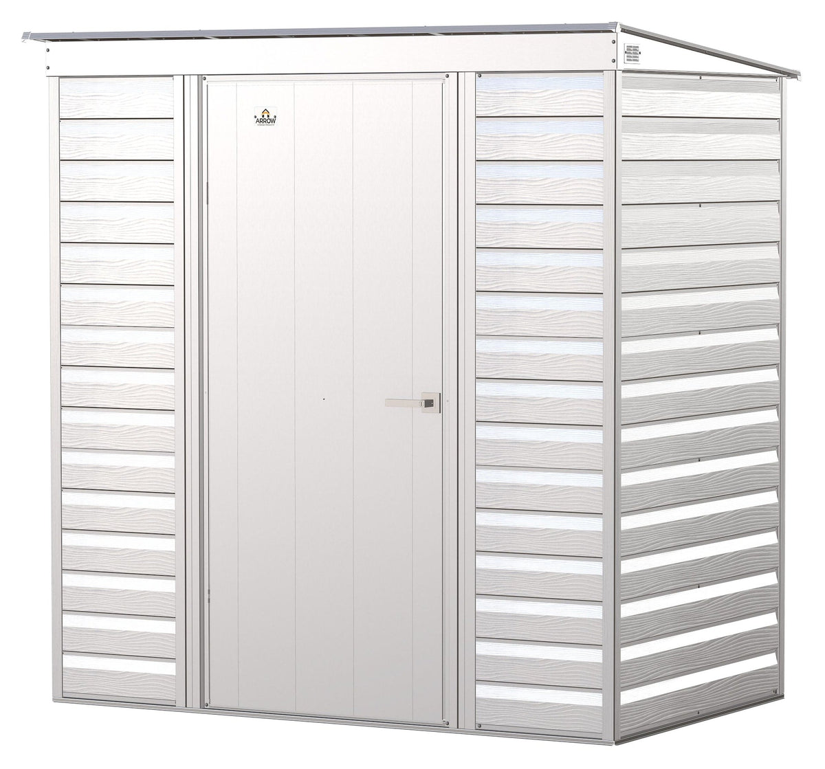 Select Galvanized Steel Storage Shed, Flute Grey, 6-ft x 4-ft O0P9 - product image 4