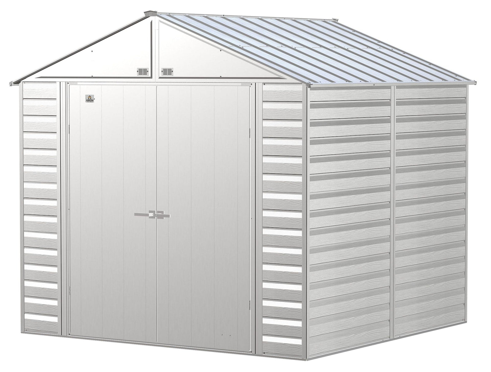 Select Galvanized Steel Storage Shed, Flute Grey, 8-ft x 8-ft U6X7 - product image 1