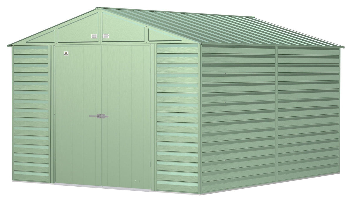 Select Galvanized Steel Storage Shed, Sage Green, 10-ft x 12-ft Z2K8 - product image 1