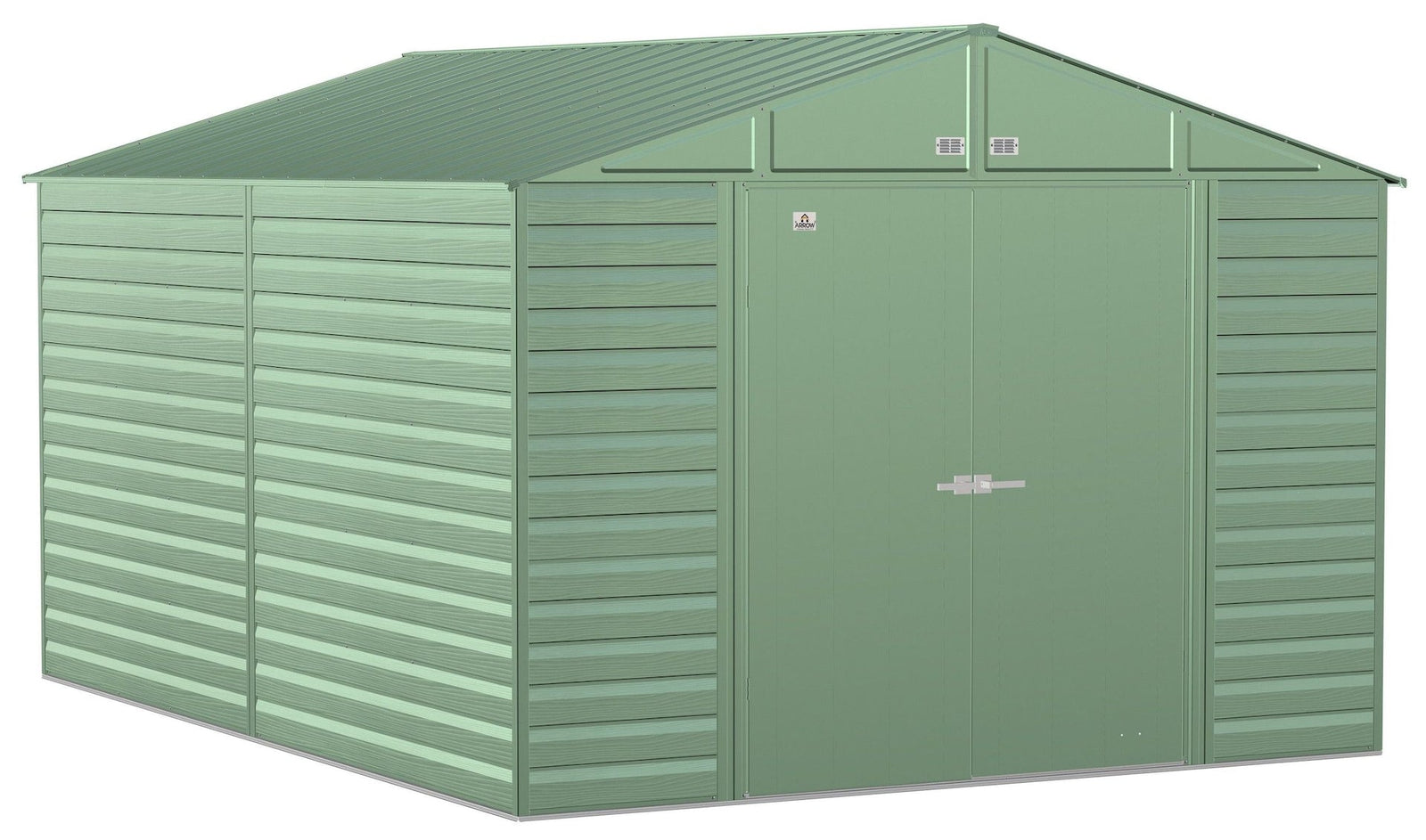 Select Galvanized Steel Storage Shed, Sage Green, 10-ft x 14-ft E5F7 - product image 1
