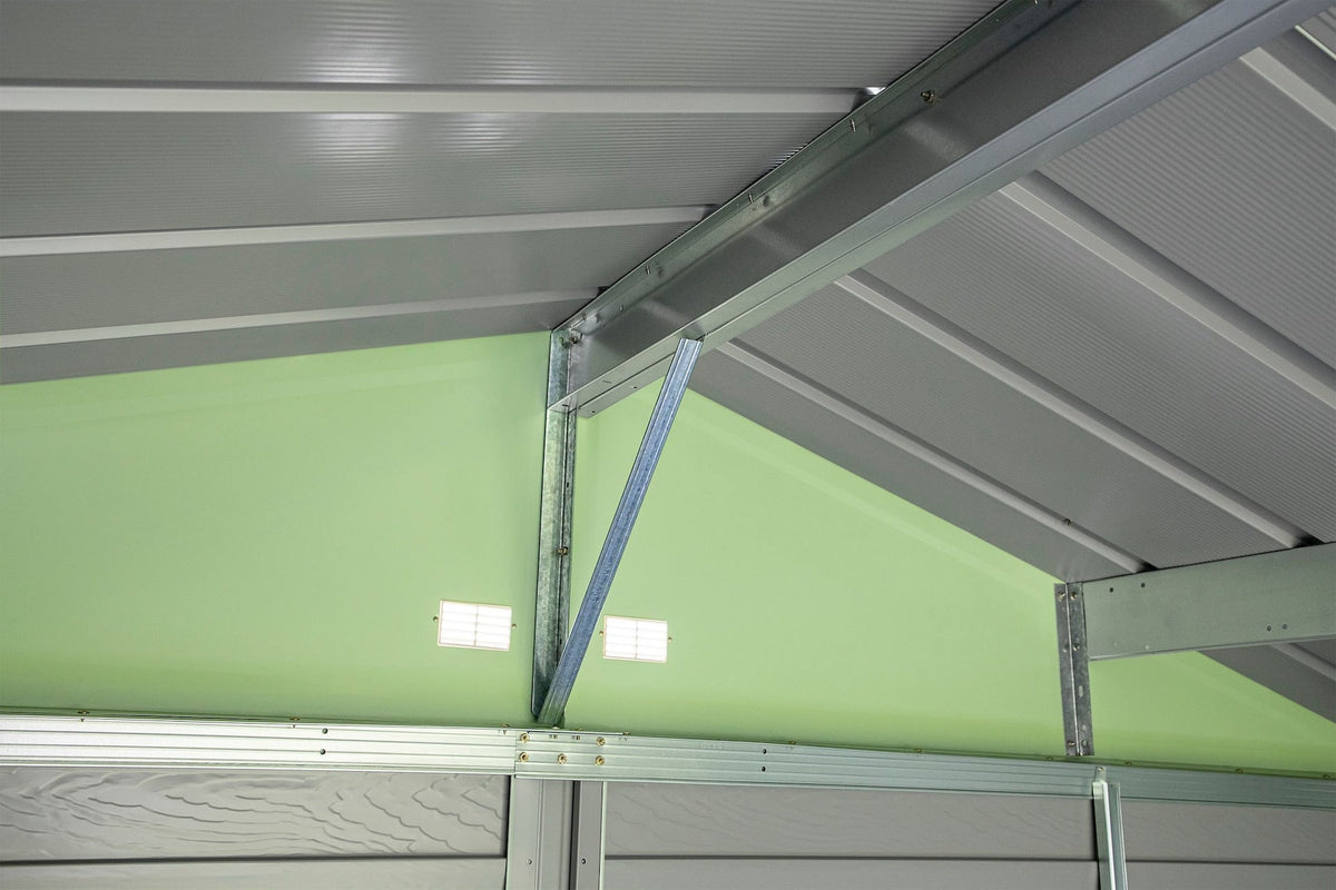 Select Galvanized Steel Storage Shed, Sage Green, 10-ft x 8-ft E4W4 - product image 7