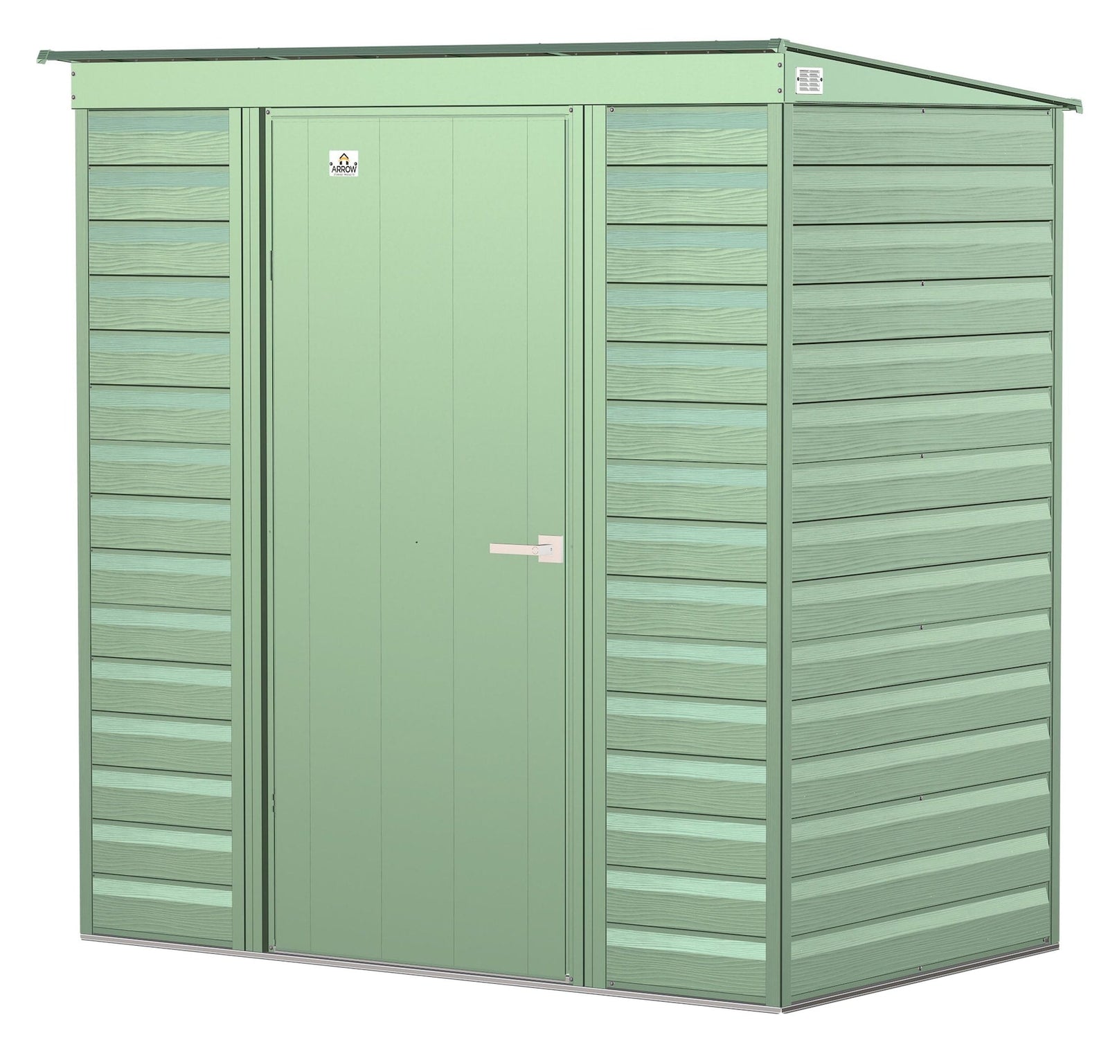 Select Galvanized Steel Storage Shed, Sage Green, 6-ft x 4-ft K1A7 - product image 1