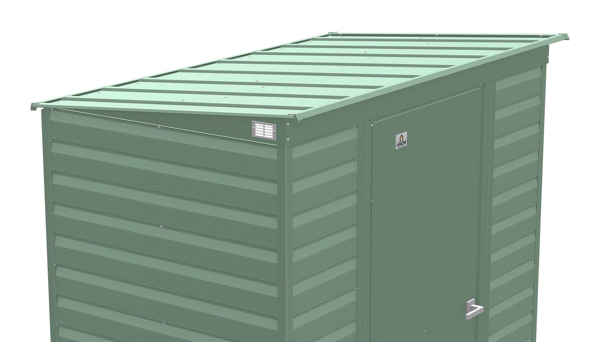 Select Galvanized Steel Storage Shed, Sage Green, 6-ft x 4-ft K1A7 - product image 6