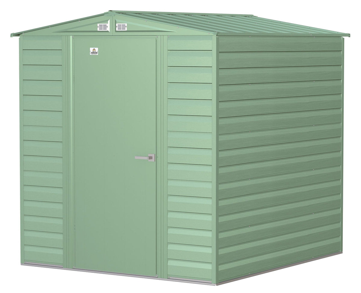 Select Galvanized Steel Storage Shed, Sage Green, 6-ft x 7-ft R6D1 - product image 3