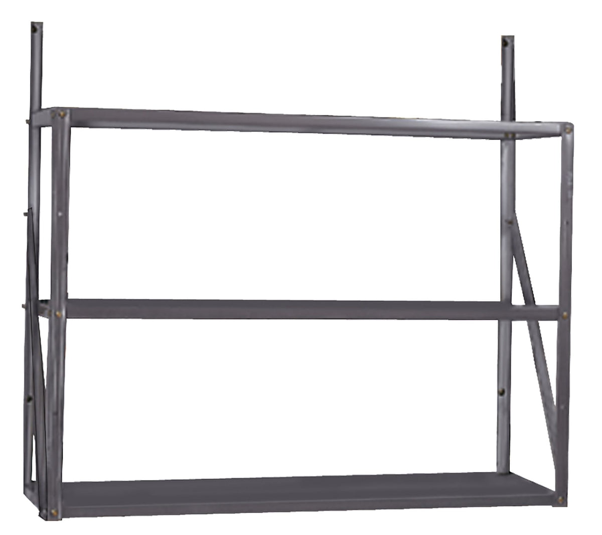 Telescoping 3-Tier Galvanized Steel Shelf Kit Z8E0 - product image 1