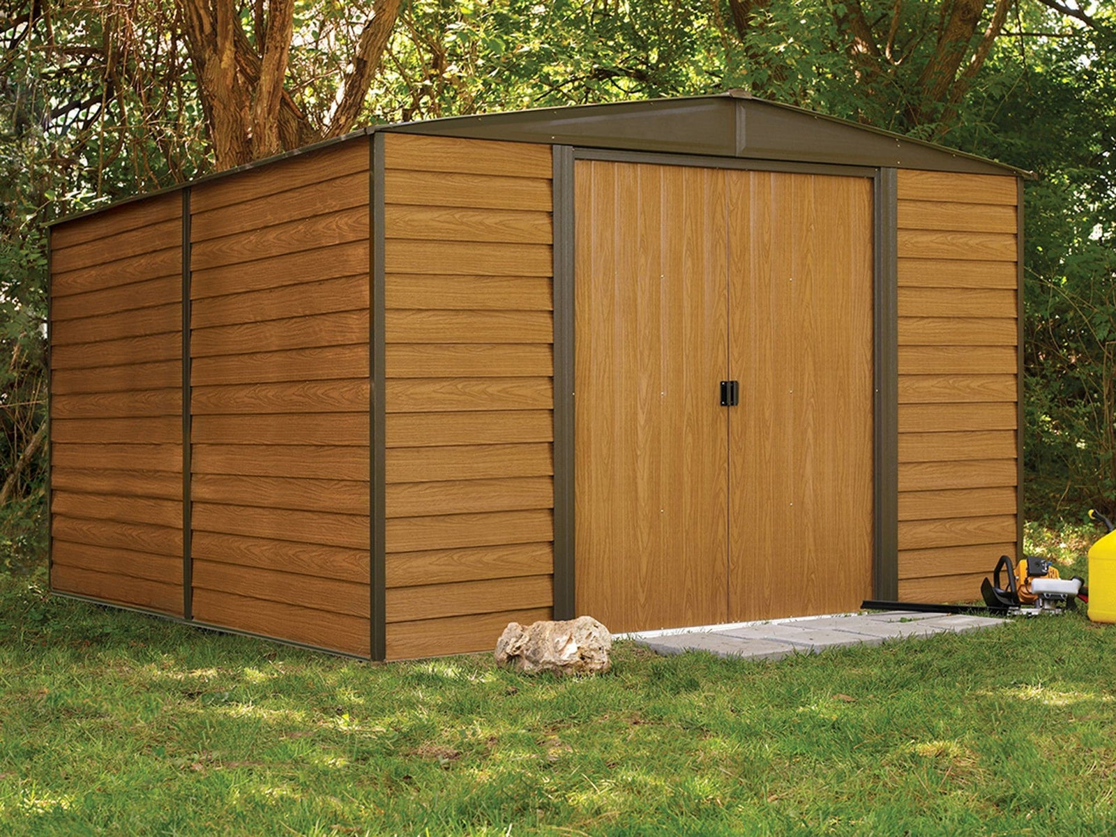 Woodridge Electro Galvanized Steel Storage Shed, 10-ft x 12-ft C4Q1 - product image 2