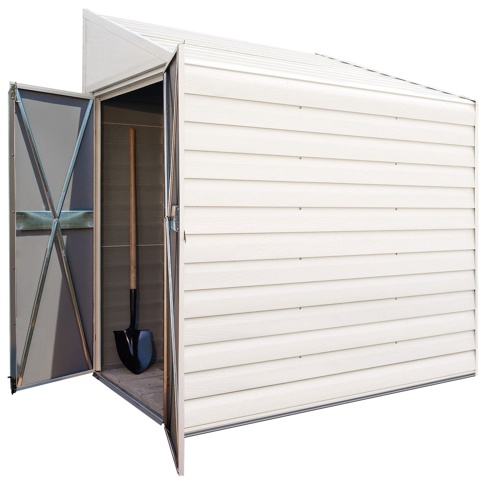 Yardsaver Electro Galvanized Steel Storage Shed, 4-ft x 7-ft D6D4 - product image 3