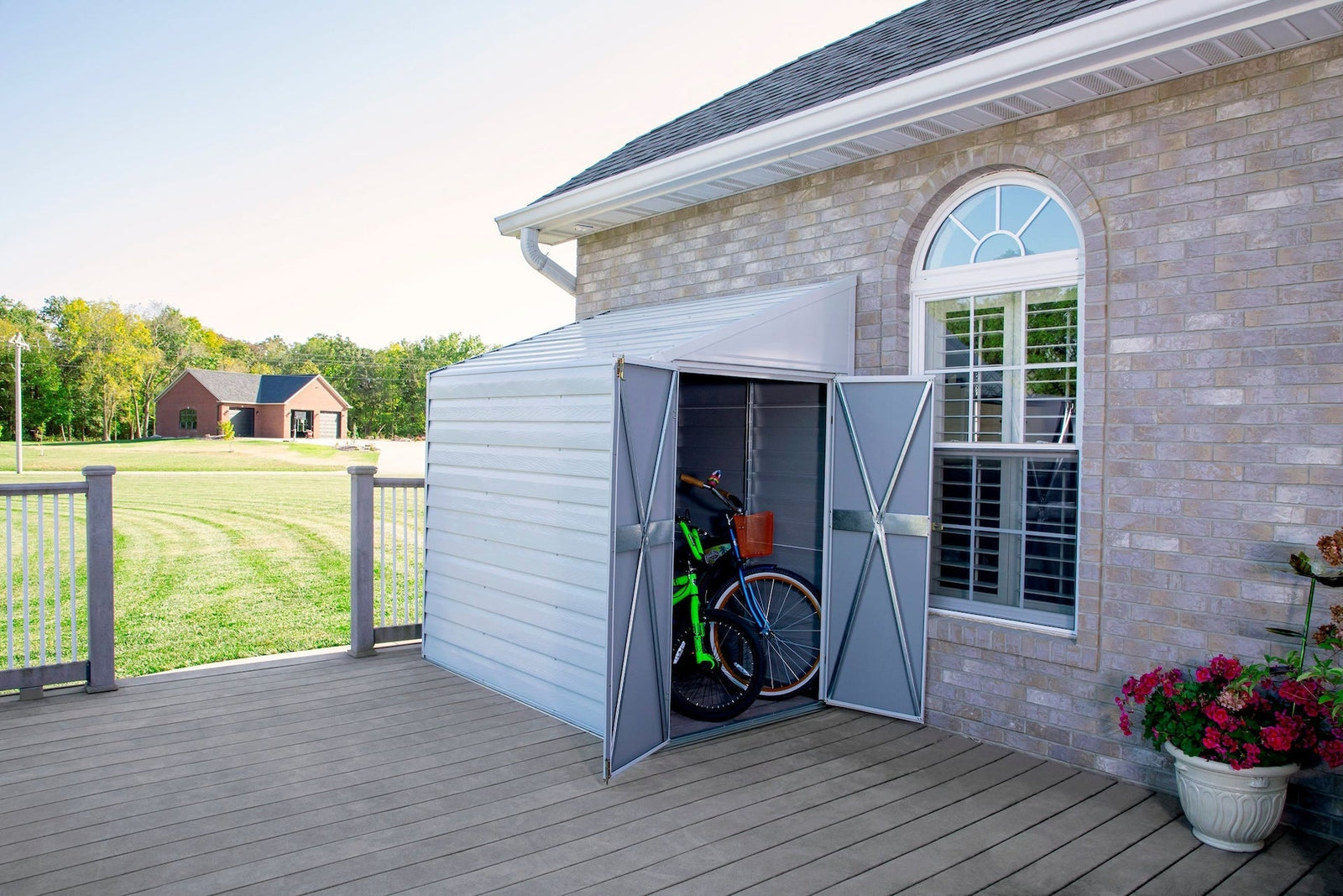 Yardsaver Electro Galvanized Steel Storage Shed, 4-ft x 7-ft D6D4 - product image 7